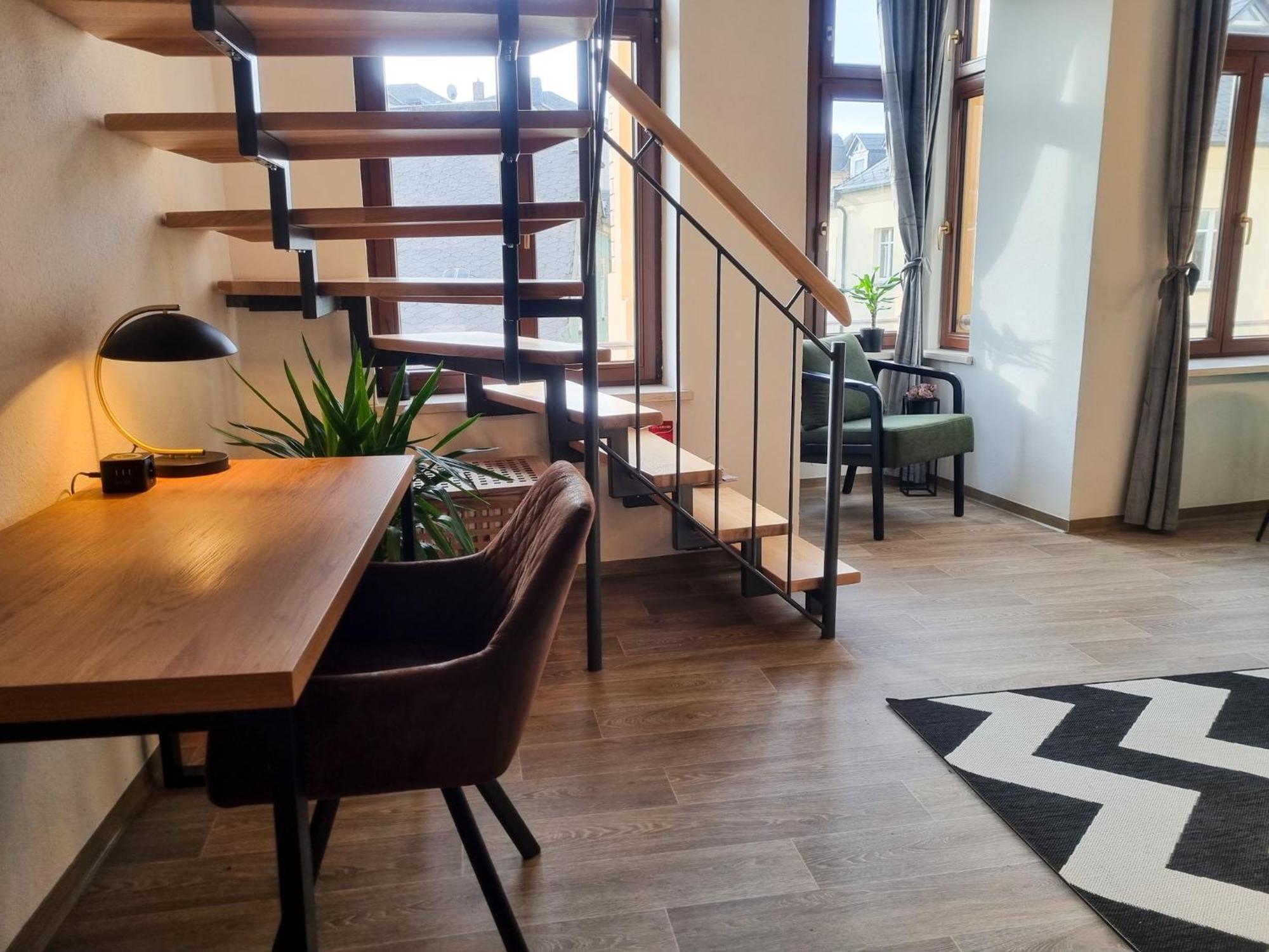 Maremar - Design Maisonette Altstadt - 4 Pers - 57Qm - Luxus Boxspringbett - Kueche - Arbeitsplatz - Privater Parkplatz Greiz Dış mekan fotoğraf